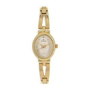 Titan Karishma Revive Analog Champagne Dial Women's Watch