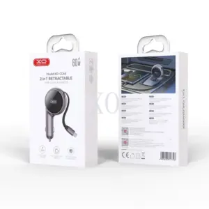 XO CC65 2-in-1 With Retractable Car Charger
